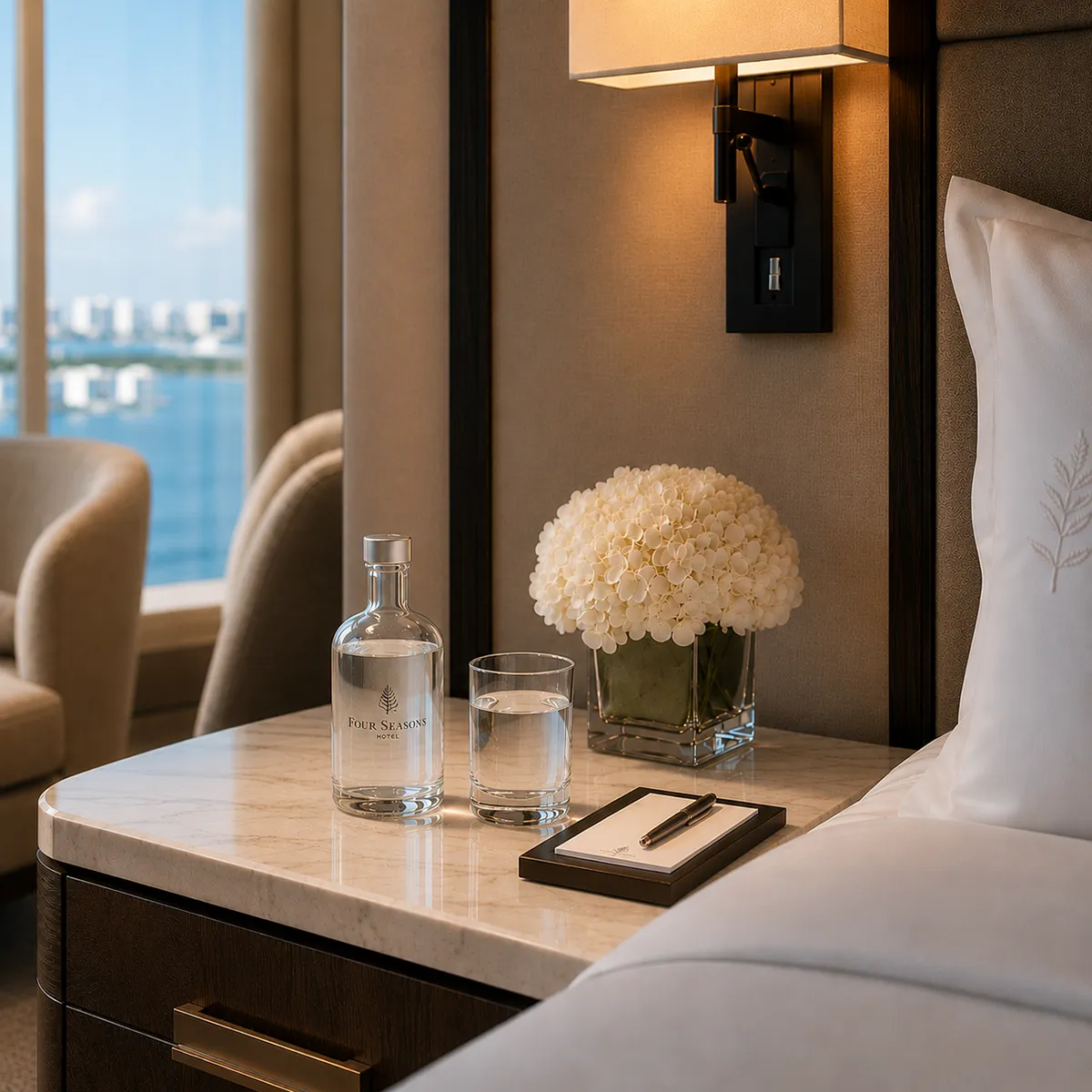 Four Seasons Turndown Water Service